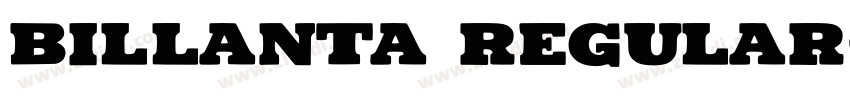 Billanta Regular字体转换